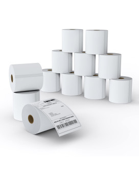 Mflabel 12 Rolls Of 450 Labels 4X6 Direct Thermal Shipping Labels For Zebra 2844 Zp450 Zp500 Zp505