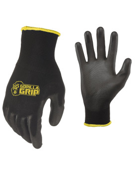 Gorilla Grip Slip Resistant Work Gloves 5 Pack Medium