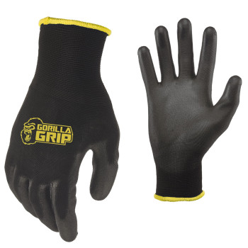 Gorilla Grip Slip Resistant Work Gloves 5 Pack Medium