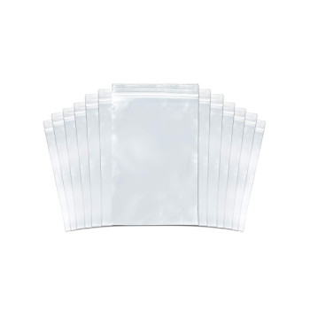 Snl Quality Zipper Lock Reclosable Clear Disposable Plastic Bags Strong 4 X 6 2 Mil 100 Bags