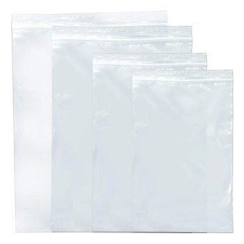 Snl Quality Zipper Lock Reclosable Clear Disposable Plastic Bags Strong Assorted Large Bag Sizes 6 X9 8 X 10 9