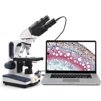 Swift Binocular Compound Microscope Sw350B 40X2500X Magnification Siedentopf Head Researchgrade Twolayer Mechanical Stage 1