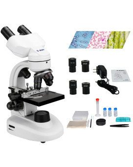 Svbony Sv605 Compound Binocular Microscope For Students 80X1600X Twolayer Mechanical Stage Microscope Dual Led Illumination