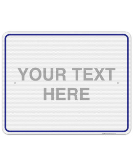 Sigo Signs Personalized Custom Blue Sign 24X30 Inches 3M Egp Reflective 080 Aluminum Fade Resistant Indooroutdoor Use Ma