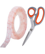 Industrial Strength 10Ft Scissors Clear Indooroutdoor Adhesive Mounting Tape Self Mating Reclosable Fastener Compatible W