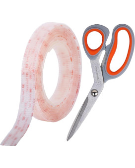 Industrial Strength 10Ft Scissors Clear Indooroutdoor Adhesive Mounting Tape Self Mating Reclosable Fastener Compatible W