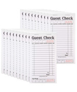 Stock Your Home Blackwhite Guest Check Books For Servers 20 Pack Server Note Pads Waiter Checkbook Food Receipt Book Resta