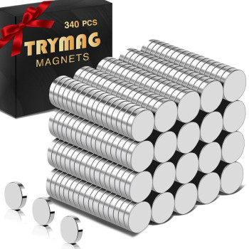 Trymag 340Pcs Small Magnets 4X1Mm Mini Magnets Neodymium Magnets Tiny Round Fridge Magnets Small Strong Rare Earth Magnets For