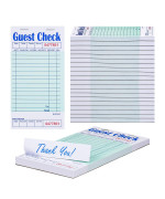 Methdic Guest Checks Server Note Pads 1000 Orders Waitress Notepad For Restaurants 20 Books