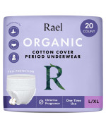 Rael Disposable Underwear For Women Organic Cotton Cover Incontinence Pads Postpartum Essentials Disposable Underwear Unsc