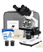 Hsl 40X2500X Compound Binocular Microscope For Adults Professional Microscopes For Student Educate Biological Microscope Lab Mi