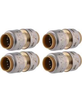 Sharkbite Max 12 Inch Coupling Pack Of 4 Push To Connect Brass Plumbing Fitting Pex Pipe Copper Cpvc Pert Hdpe Ur008A4