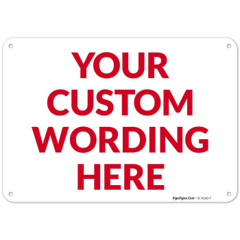 Sigo Signs Custom Sign Personalized Metal Signs Customize For Office Business Workplace Office Home Delivery Signs 10X7 I