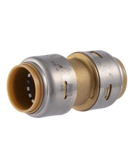 Sharkbite Max 34 Inch Coupling Push To Connect Brass Plumbing Fitting Pex Pipe Copper Cpvc Pert Hdpe Ur016A