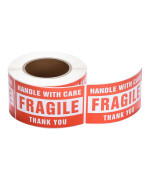 Pacific Mailer Fragile Stickers For Shipping 3In X 2In Handle With Care Fragile Stickers Shipping Labels Stickers Strong Ahesive