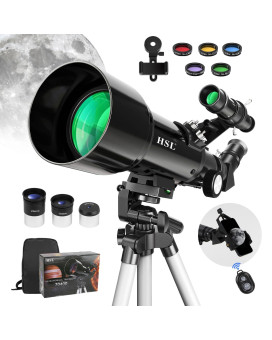 Hsl Telescope 70Mm Aperture 400Mm Az Mount Astronomical Refracting Telescope For Kids Adults Portable Travel Telescope With T