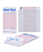 Methdic Guest Checks Pink Server Note Pads 1000 Orders Waitress Notepad For Restaurants 20 Books