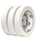 Doay 3 Pack White Painters Tape Masking Tape 1 Inch Wide Multisurface Smart Adhesion Indoor Outdoor Use Paint Tape Fo