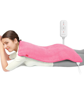 Comfytemp Heating Pad For Back Pain Relief Fsa Hsa Eligible Extra Large Pink Heating Pad Xxl Birthday Gifts For Women Mom Gra