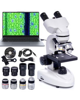 Selfie Cat Binocular Compound Microscope 200X5000X Magnification Microscope Professional Binoculars Composite Composite Micro