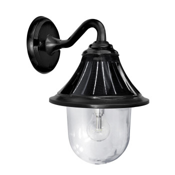 Orion Solar Wall Light Black