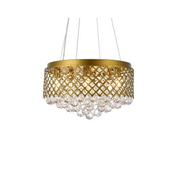 Tully 6 Lights Pendant In Brass