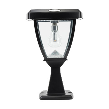 Inversee Bulb Solar Light Wallpier3 Fitter Mount Black