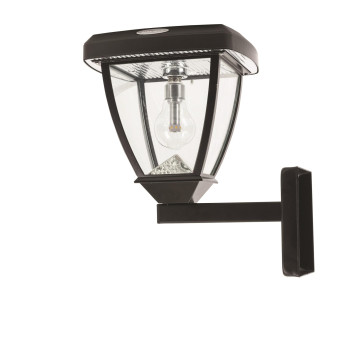 Inversee Bulb Solar Light Wallpier3 Fitter Mount Black