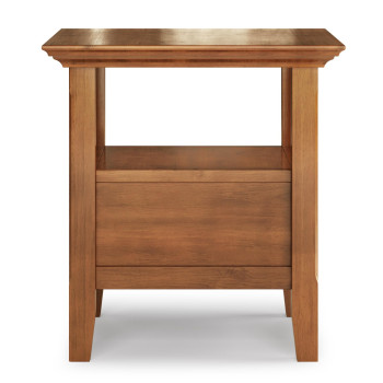 Amherst Solid Wood End Table In Light Golden Brown