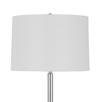 Charlie 61 Inch Modern Floor Lamp Wood Table 1 Usb Glossy White Brown