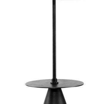 61 Inch Modern Floor Lamp Round Drum Shade Aluminum Frame White Black