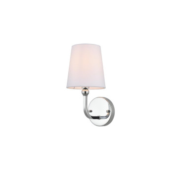 Colson 1 Light Chrome And Clear Bath Sconce