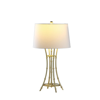 2925 In Kiara Modern Satin Brushed Gold Bamboo Metal Table Lamp