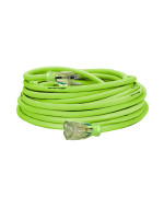 Flexzilla Pro Extension Cord 12/3 AWG SJTW 50ft Outdoor Lighted Plug